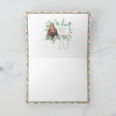 Religieus immaculair hart van Mary Eucalyptus Bedankkaart (Binnen)