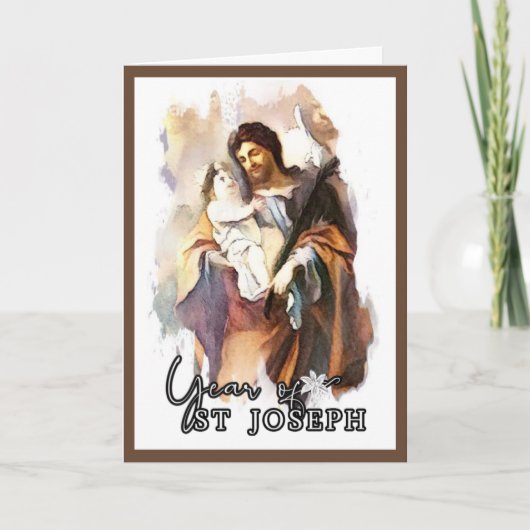 Religieus Jaar van het St. Joseph Kind Jezus Katho Kaart (Voorkant)