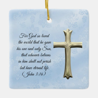 Religieus John 3:16 Bijbelvers Ornament