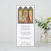 Religieus katholiek begrafenissympathie bedankt kaart (Staand voorkant)