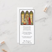 Religieus katholiek begrafenissympathie bedankt kaart (Voorkant / Achterkant in situ)