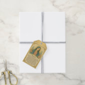 Religieus Katholiek Gebed Bloemen Cadeaulabel (Met Touw)