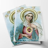 Religieus Katholiek Heilig Hart Maria Sympathie Kaart