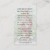 Religieus katholiek heilig hart van Jezus gebed Plaatskaartje (Achterkant)