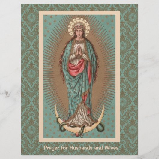 Religieus katholiek Mary Gepesterde echtgenoot & v (Voorkant)