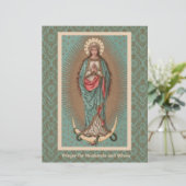 Religieus katholiek Mary Gepesterde echtgenoot & v (Staand voorkant)