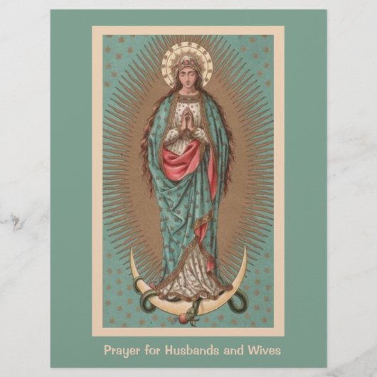 Religieus katholiek Mary Gepesterde echtgenoot & v (Voorkant)