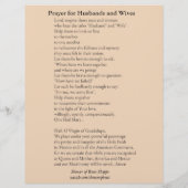 Religieus katholiek Mary Gepesterde echtgenoot & v (Achterkant)