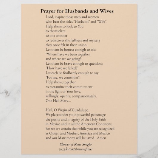 Religieus katholiek Mary Gepesterde echtgenoot & v (Achterkant)