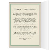 Religieus katholiek Nun St. Clare of Assisi (Binnen (Links))