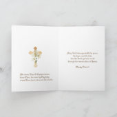 Religieus katholiek paasherstel Vintage Feestdagen Kaart (Binnen)