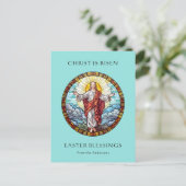 Religieus Katholiek Pasen Jezus Verrijzenis Feestdagenkaart (Staand voorkant)