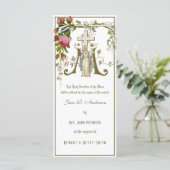 Religieus katholiek requiem begrafenismis kaart (Staand voorkant)