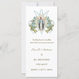 Religieus katholiek Requiem Funeral Mass Offer C Kaart