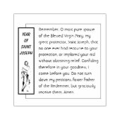 Religieus Katholiek Sint Jozef Kind Jezus Gebed Rubberstempel (Afrduk)