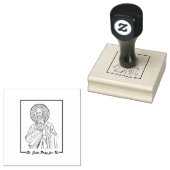 Religieus Katholiek St. Jude Neef van Jezus Rubberstempel (Gestempeld)