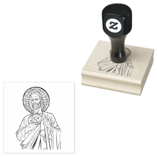 Religieus Katholiek St. Jude Neef van Jezus Rubberstempel (Gestempeld)