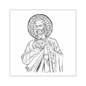 Religieus Katholiek St. Jude Neef van Jezus Rubberstempel (Afrduk)