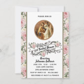 Religieus katholiek Vrijgezellenfeest Rozen Rozen Kaart (Voorkant)