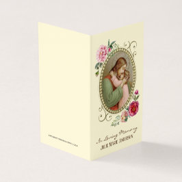 Religieus katholieke begrafenis Memorial Heilige K Visitekaartje