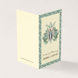 Religieus katholieke begrafenis Memorial Heilige K Visitekaartje