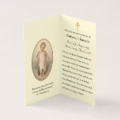 Religieus katholieke begrafenis Memorial Heilige K Visitekaartje (Binnen)