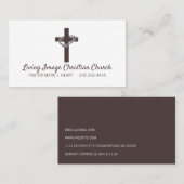 Religieus kerkchristendom Religieerpredikant Visitekaartje (Voorkant / Achterkant)