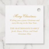 Religieus Kerst Maagd Maria & Jesus Gift Label (Achterkant)