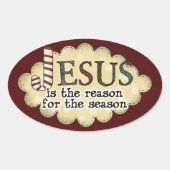 Religieus Kerst sticker (Voorkant)