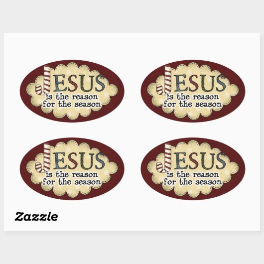 Religieus Kerst sticker (Vel)