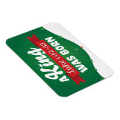 Religieus Kerstfeest Een Koning Geboren Christelij Magneet (Rechterzijde)