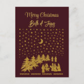 Religieus Kerstfeest, Geboorte van Jezus Feestdagenkaart (Voorkant)