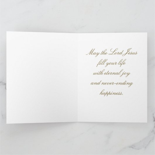 Religieus Kerstfeest, Geboorte van Jezus Kaart (Binnen)