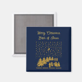 Religieus Kerstfeest, Geboorte van Jezus Magneet (Voorkant / Achterkant)