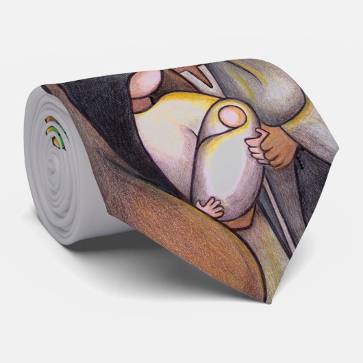 Religieus kerstStropdas Stropdas (Opgerold)