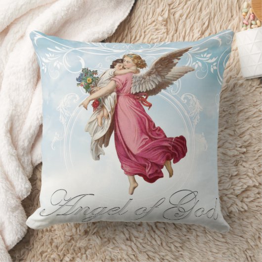  Religieus Kind met Guardian Angel Prayer Kussen (Deken)