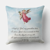  Religieus Kind met Guardian Angel Prayer Kussen (Achterkant)