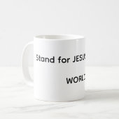 Religieus  koffiemok (Voorkant links)