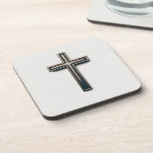 Religieus kruis bier onderzetter (Linkerzijde)