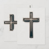 Religieus kruis briefkaart (Voorkant / Achterkant)