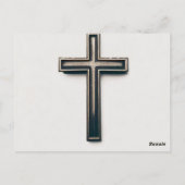 Religieus kruis briefkaart (Achterkant)