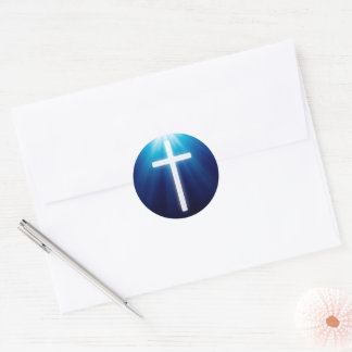 Religieus kruis | CHRISTELIJK Ronde Sticker