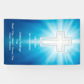 Religieus kruis | Christelijk Spandoek (Horizontaal)