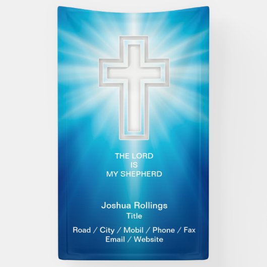 Religieus kruis | Christelijk Spandoek (Verticaal)