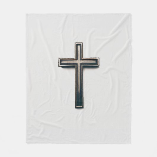 Religieus kruis fleece deken (Voorkant)