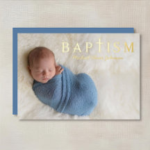 Religieus Kruis Jongen Doop Foto Goud