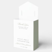 Religieus Kruis Jongen Sage Groen Eerste Communie Bedankdoosjes (Geopend)