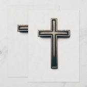 Religieus kruis kaart (Voorkant / Achterkant)