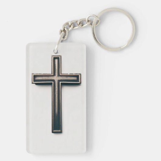 Religieus kruis sleutelhanger (achterkant)