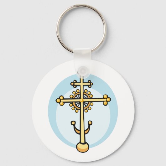 Religieus kruis sleutelhanger (Achterkant)